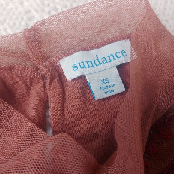 SUNDANCE jourdan Sequins & embroidered lace top - Picture 6 of 6